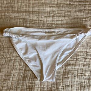 LSPACE white full cut bikini bottom. Size Small